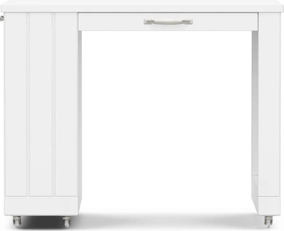 Kids Cottage Colors 2.0 White Caster Desk