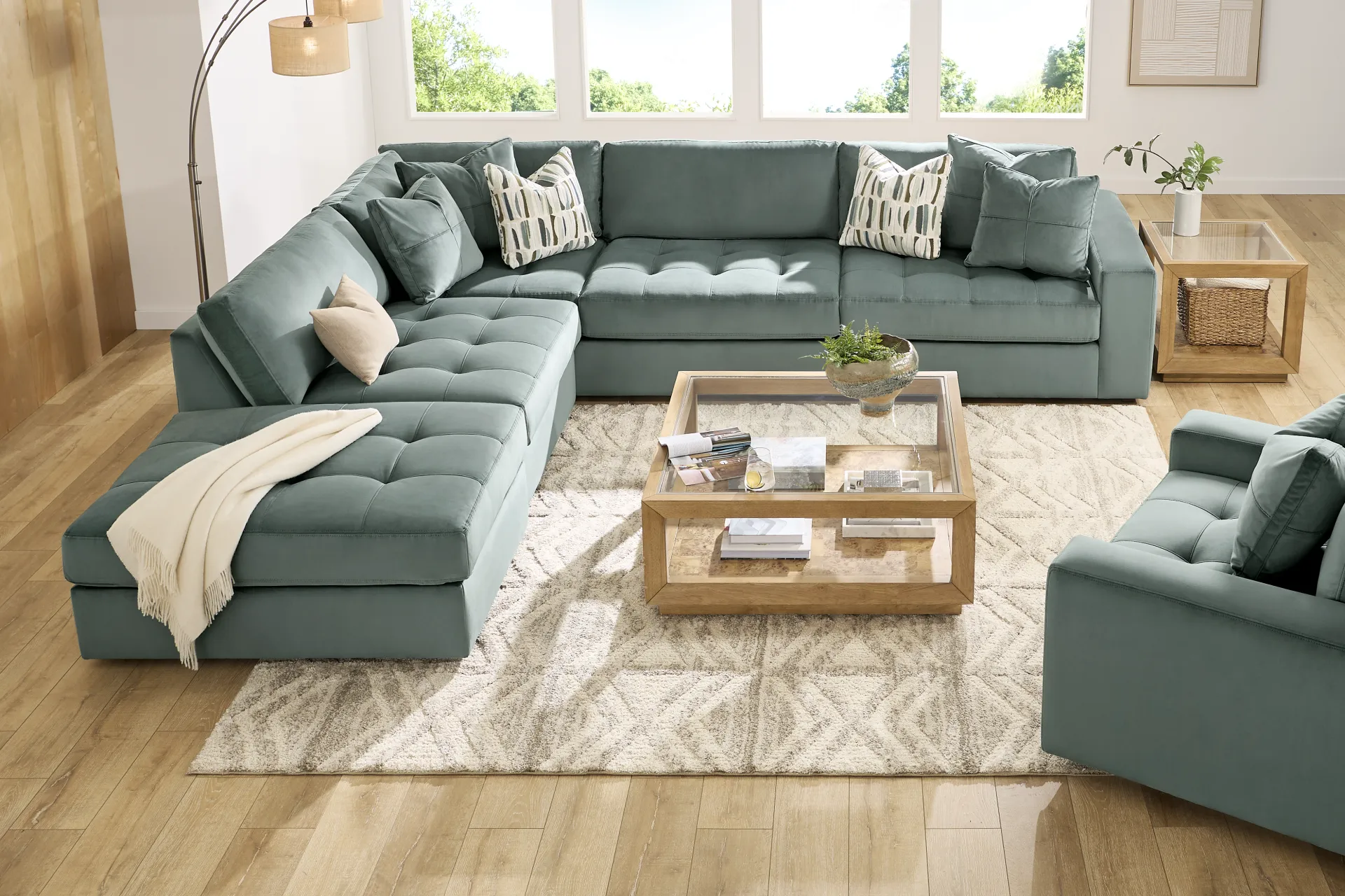 Filmore Evergreen 5 Pc Sectional - Image 2