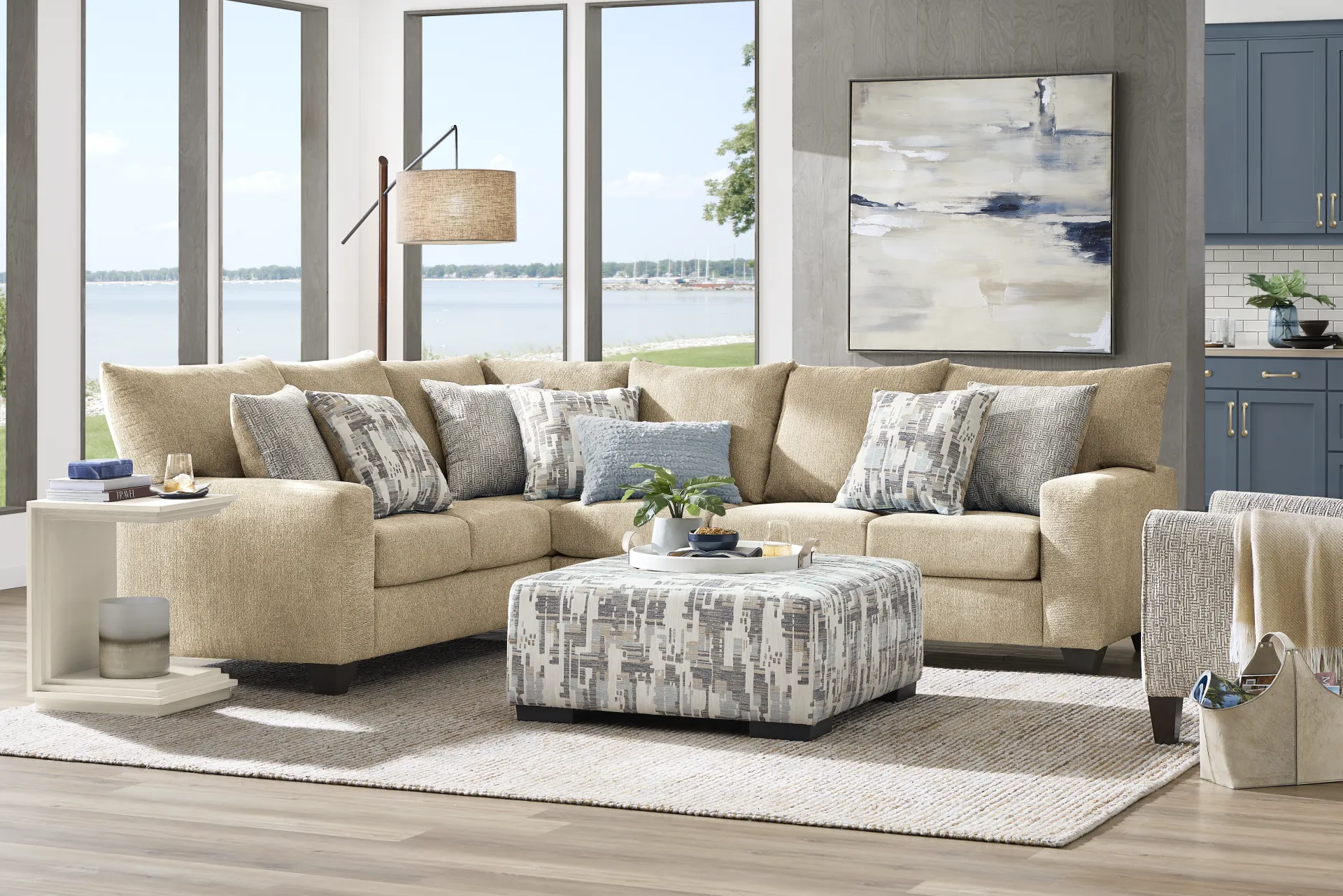 Wedgewood Beige 2 Pc Sectional - Image 2