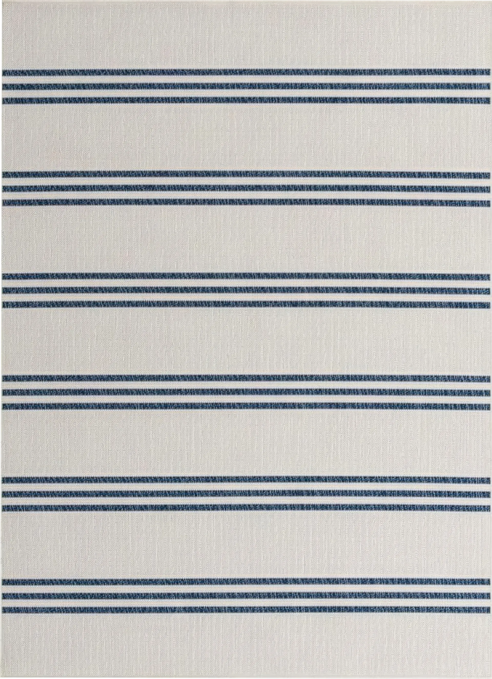 Bay Stripe Ivory 5'3 x 8' Indoor/Outdoor Rug