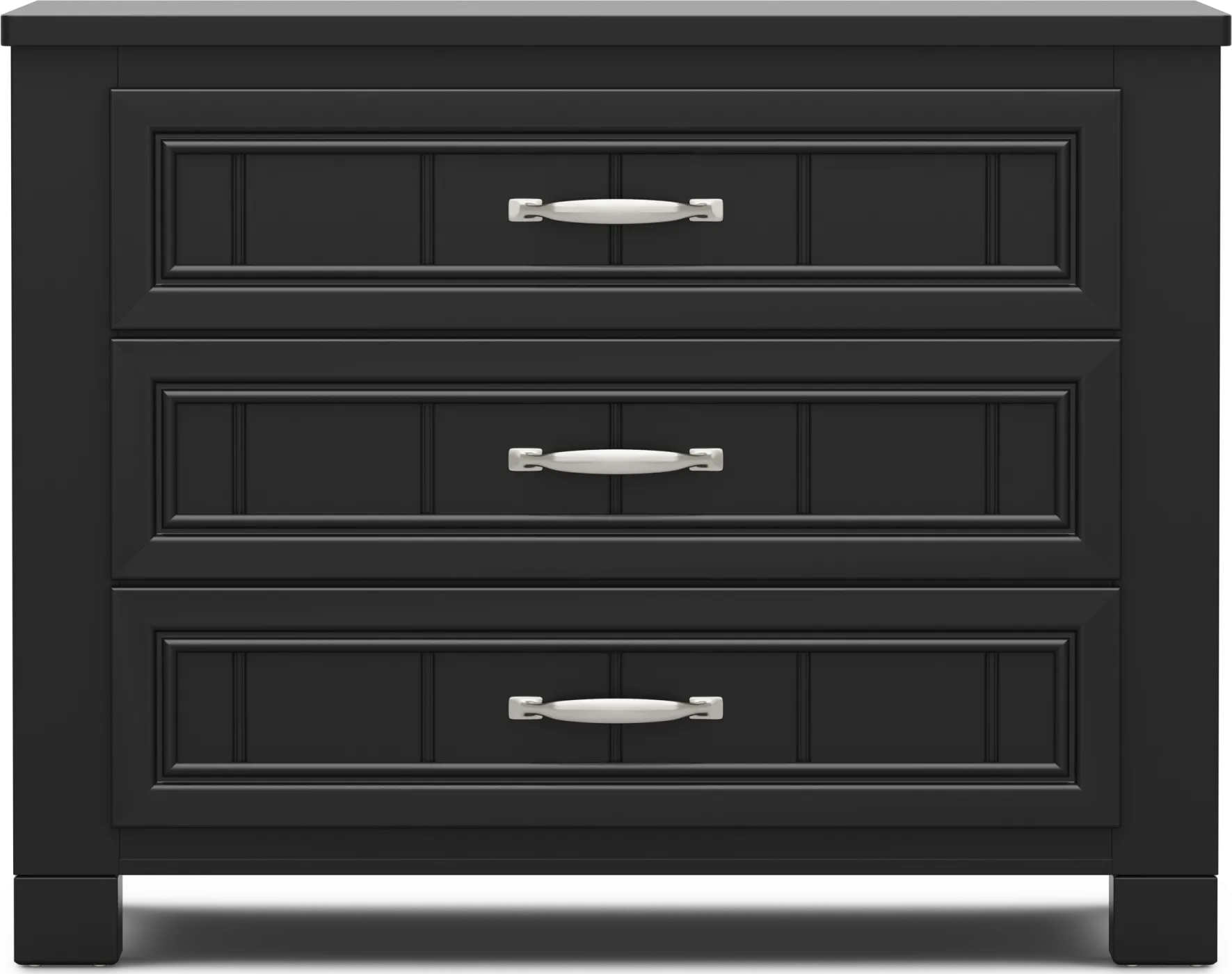 Kids Cottage Colors 2.0 Black 3-Drawer Chest - Thumbnail - Image 1