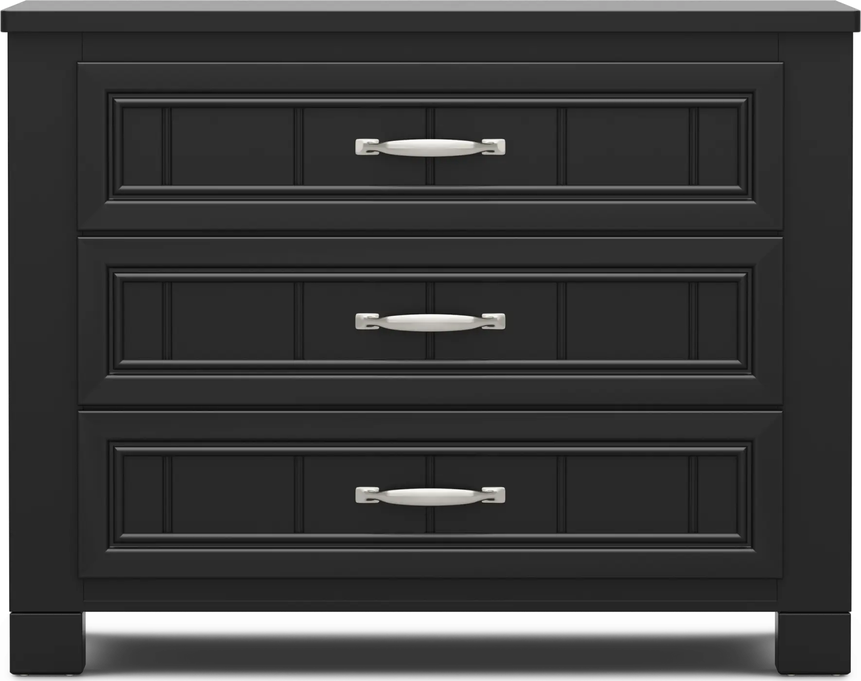 Kids Cottage Colors 2.0 Black 3-Drawer Chest