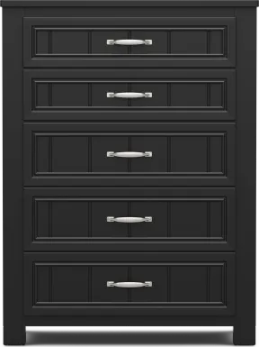 Kids Cottage Colors 2.0 Black 5-Drawer Chest