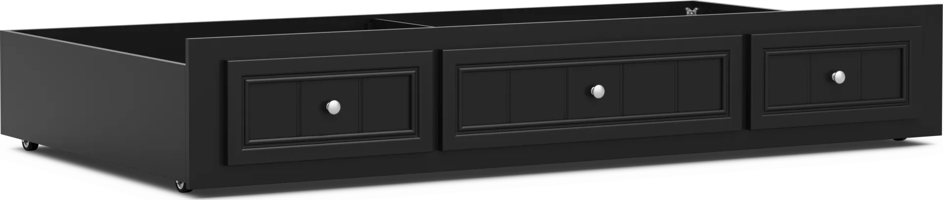 Kids Cottage Colors 2.0 Black Twin Storage Trundle - Image 1