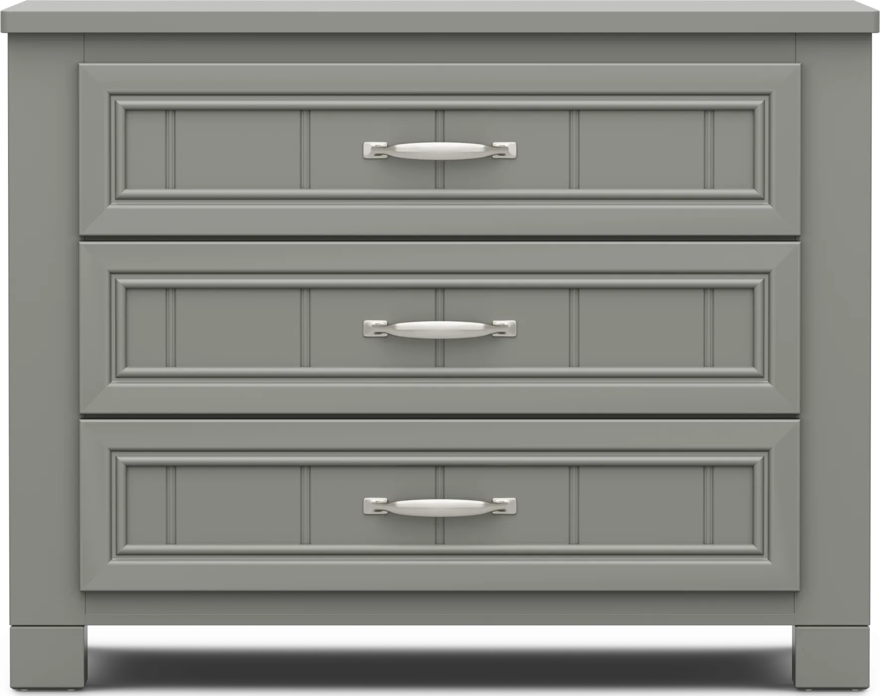 Kids Cottage Colors 2.0 Gray 3-Drawer Chest - Image 1