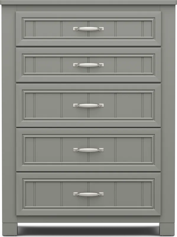 Kids Cottage Colors 2.0 Gray 5-Drawer Chest