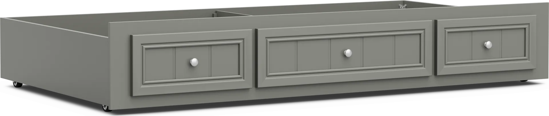 Kids Cottage Colors 2.0 Gray Twin Storage Trundle - Image 1