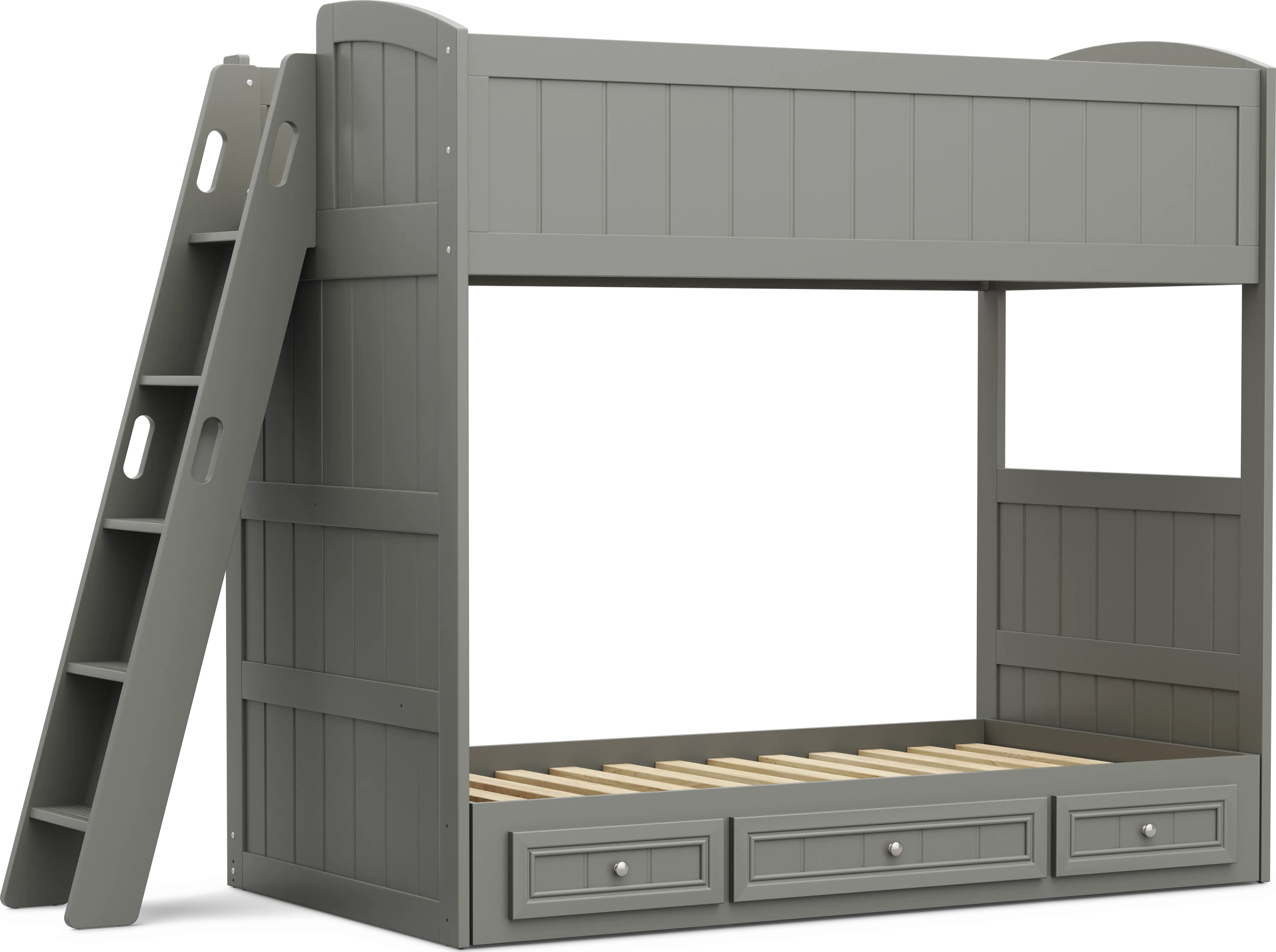 Kids Cottage Colors 2.0 Gray Twin/Twin Loft - Thumbnail - Image 1