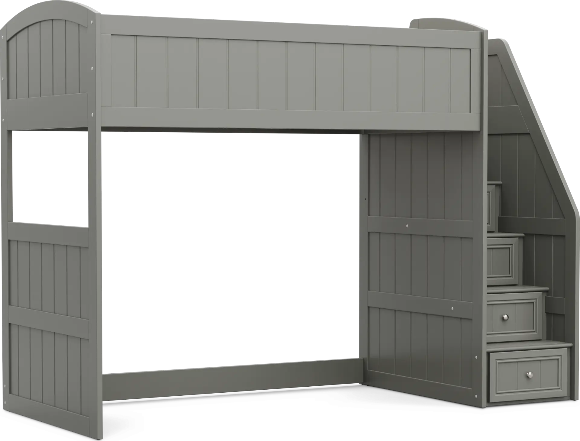 Kids Cottage Colors 2.0 Gray Twin Step Loft