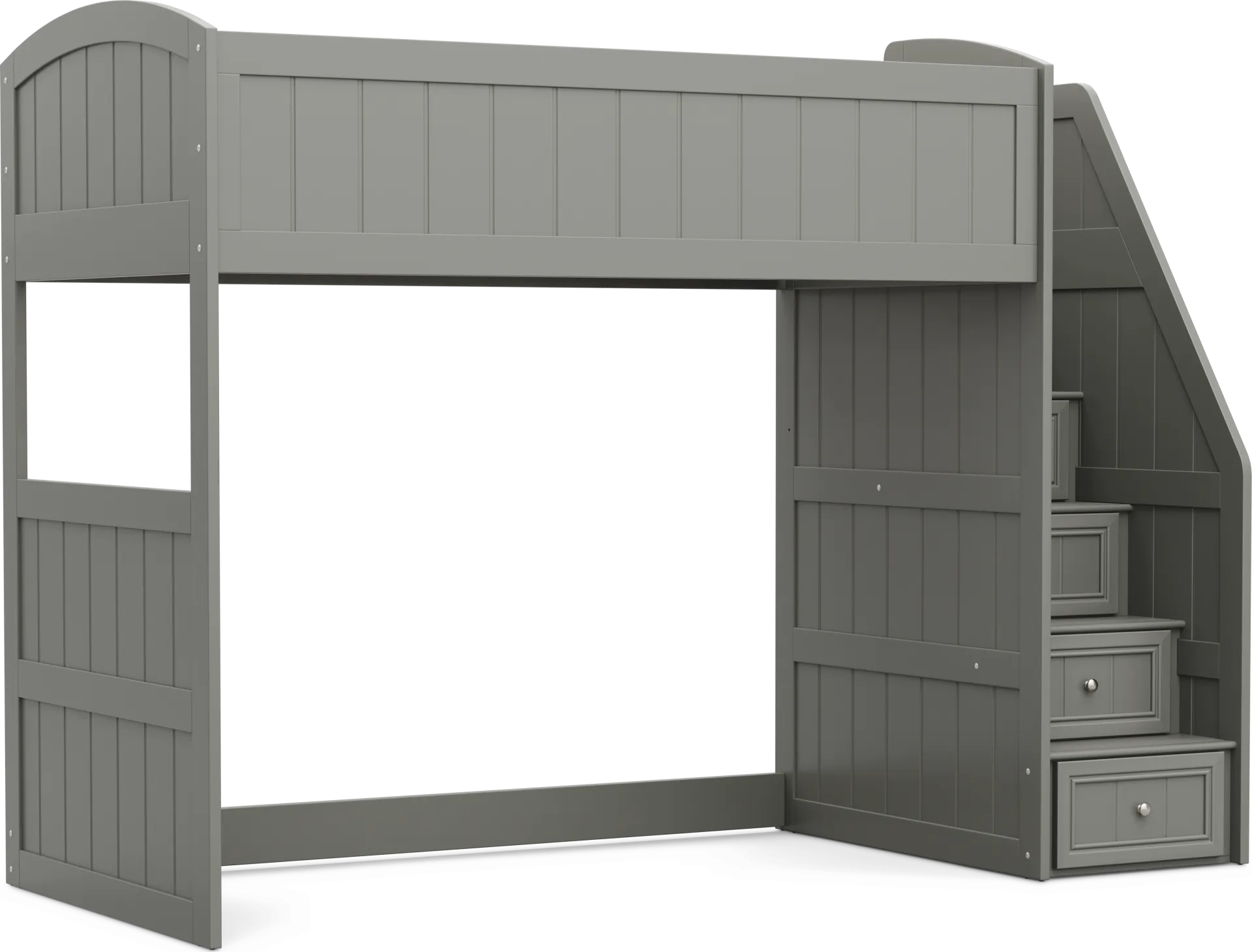 Kids Cottage Colors 2.0 Gray Twin Step Loft - Image 1
