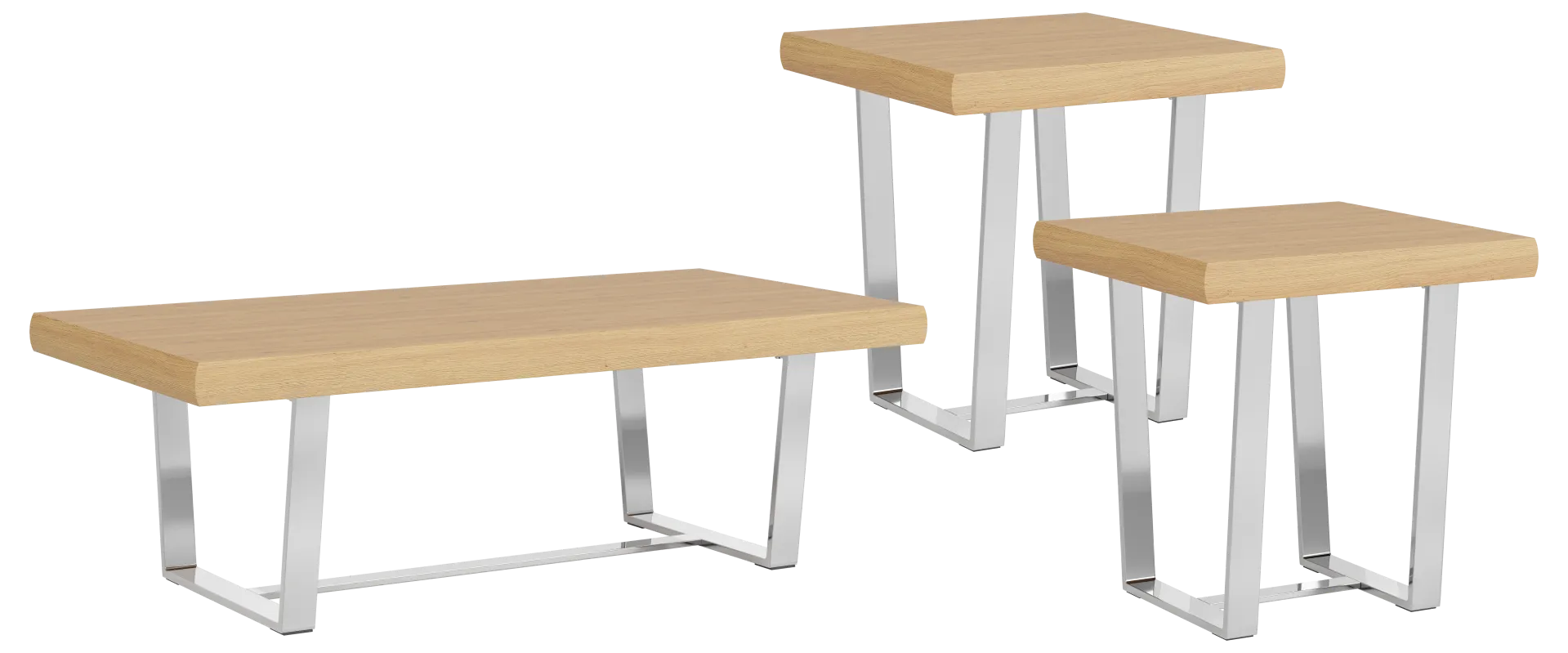 natural 3 pc table set