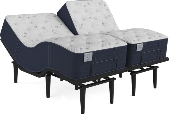 Correct Comfort By Sealy Kerry Park Split King Mattress with Ease Base