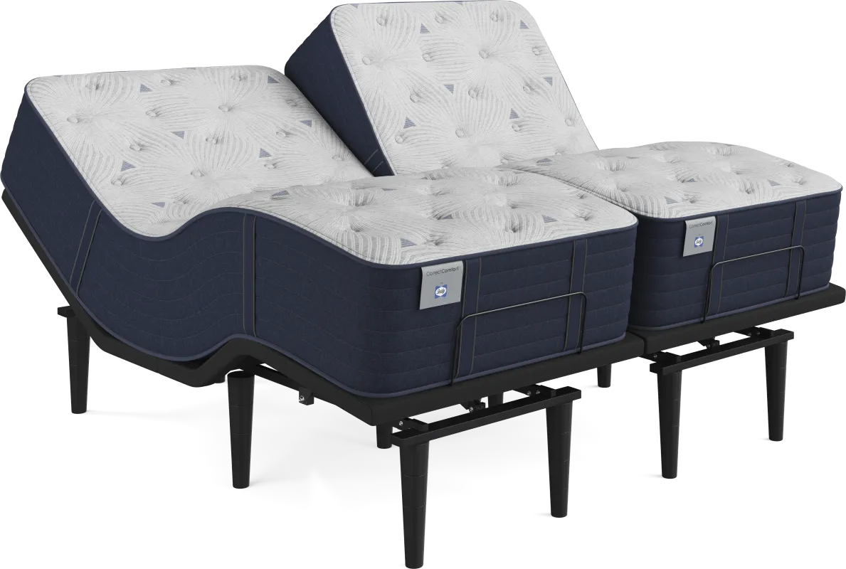 Correct Comfort By Sealy Kerry Park Split King Mattress with Ease Base