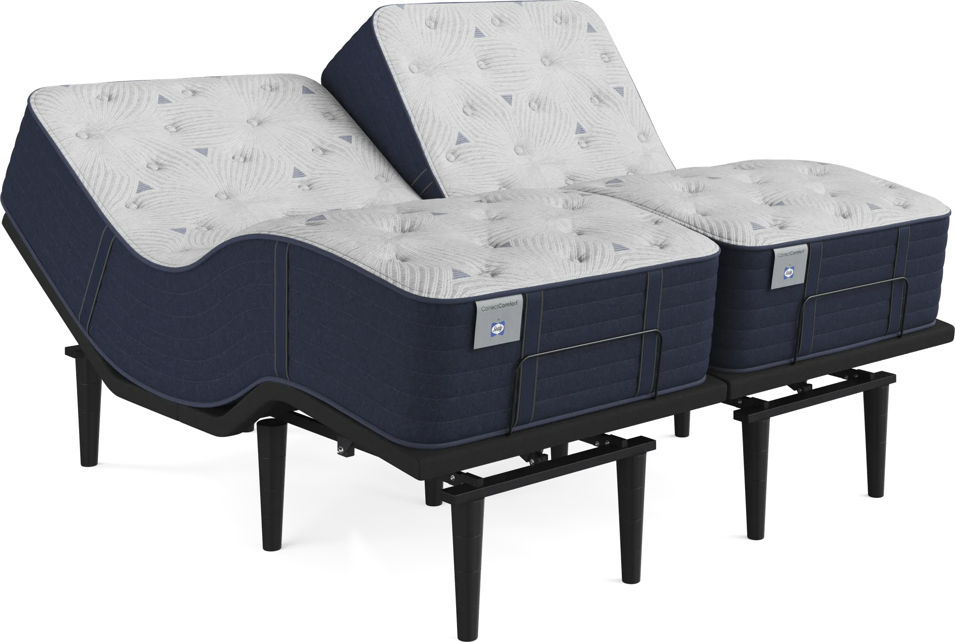 Correct Comfort By Sealy Kerry Park Split King Mattress with Ease Base - Image 1
