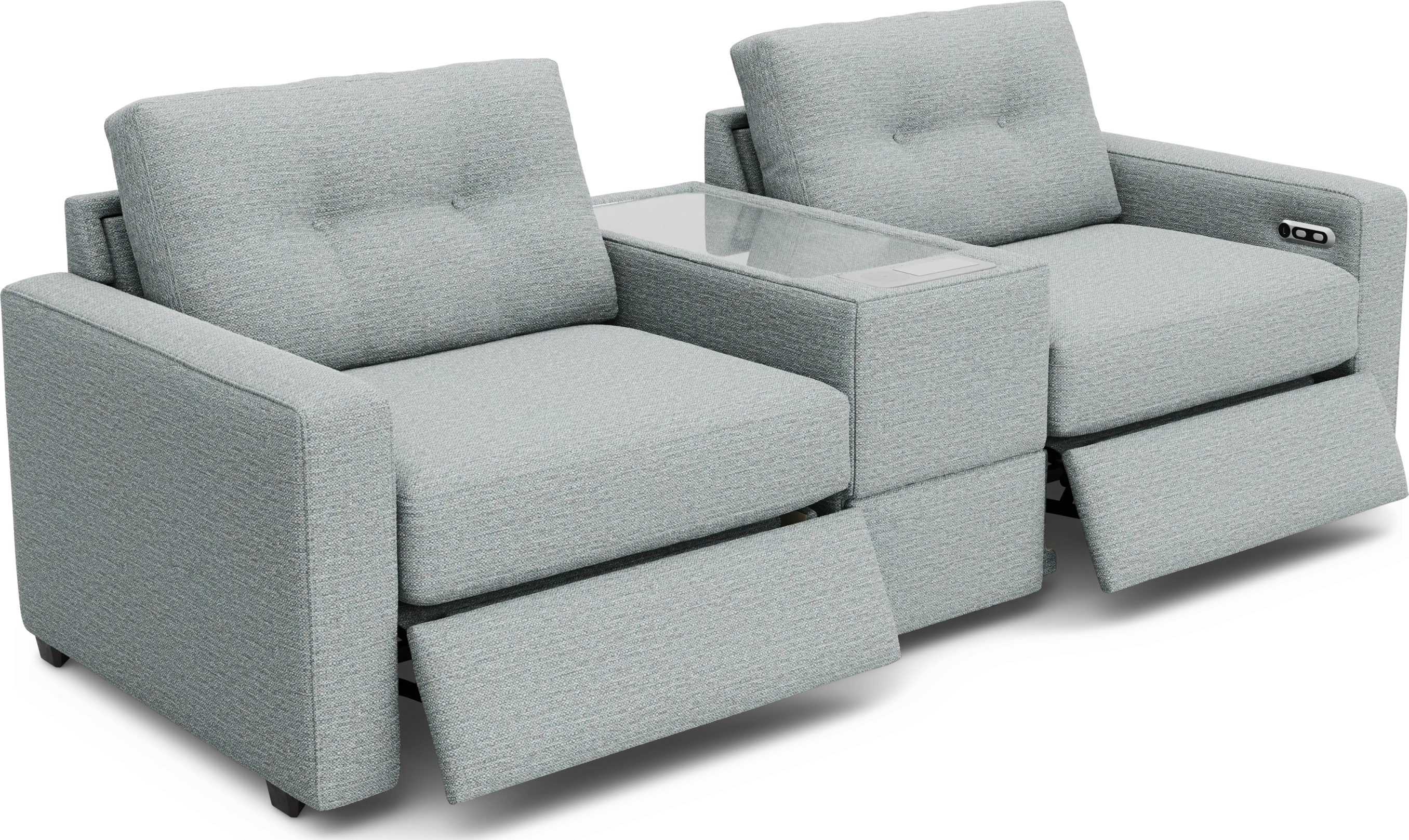 Spa 3 Pc Power Reclining ModularOne with Media Console - Thumbnail - Image 1