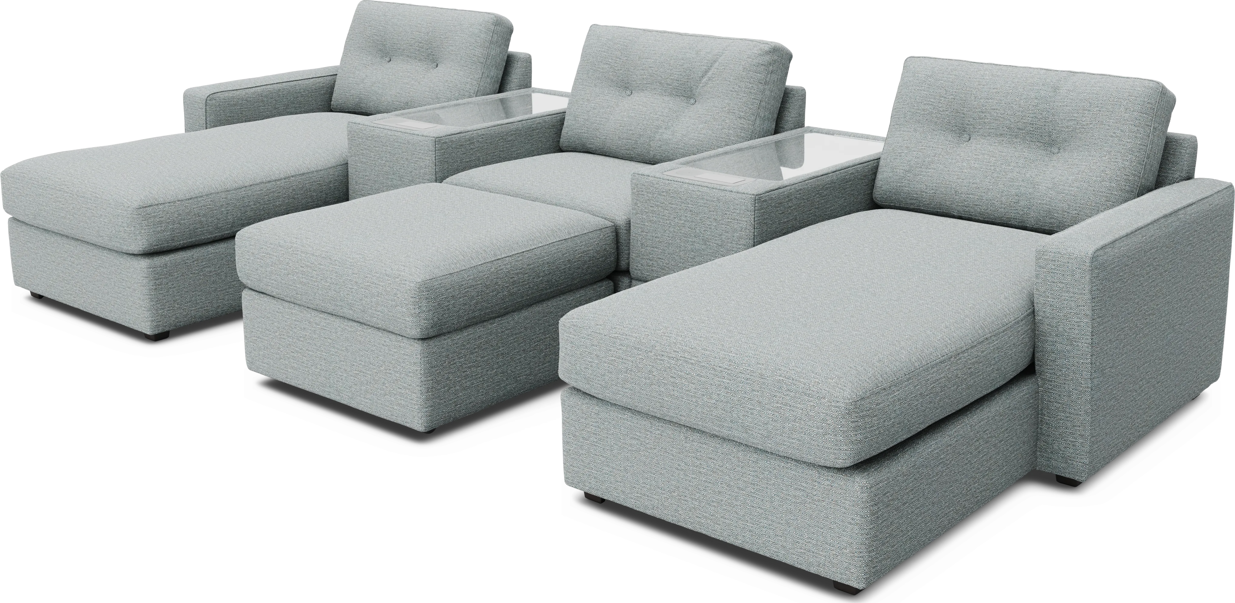 Spa 6 Pc ModularOne with Media Consoles - Thumbnail - Image 1