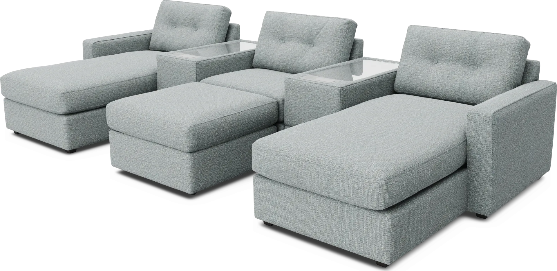 Spa 6 Pc ModularOne with Media Consoles - Image 1