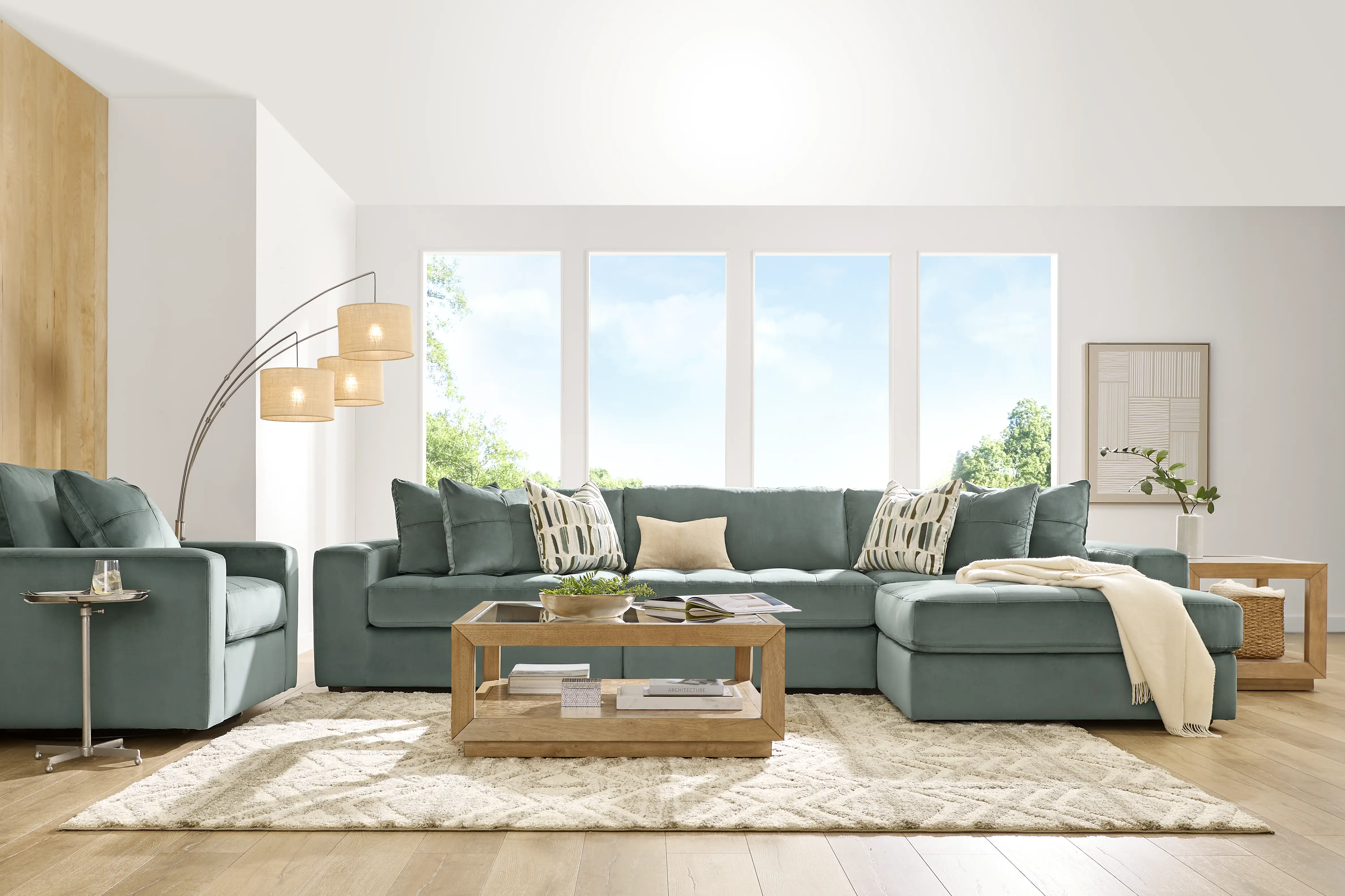 Filmore Evergreen 4 Pc Sectional - Thumbnail - Image 2