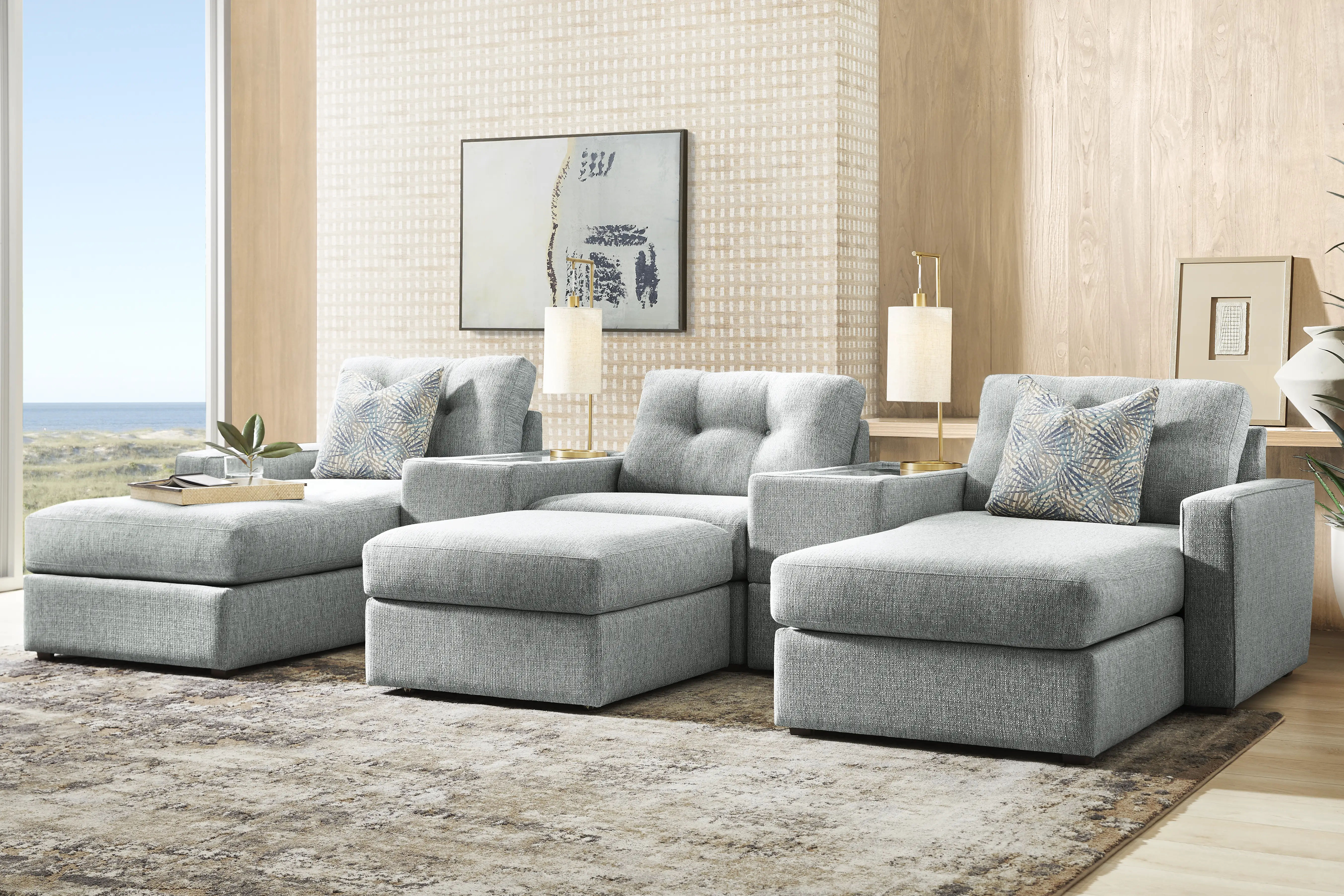 Spa 6 Pc ModularOne with Media Consoles - Thumbnail - Image 2
