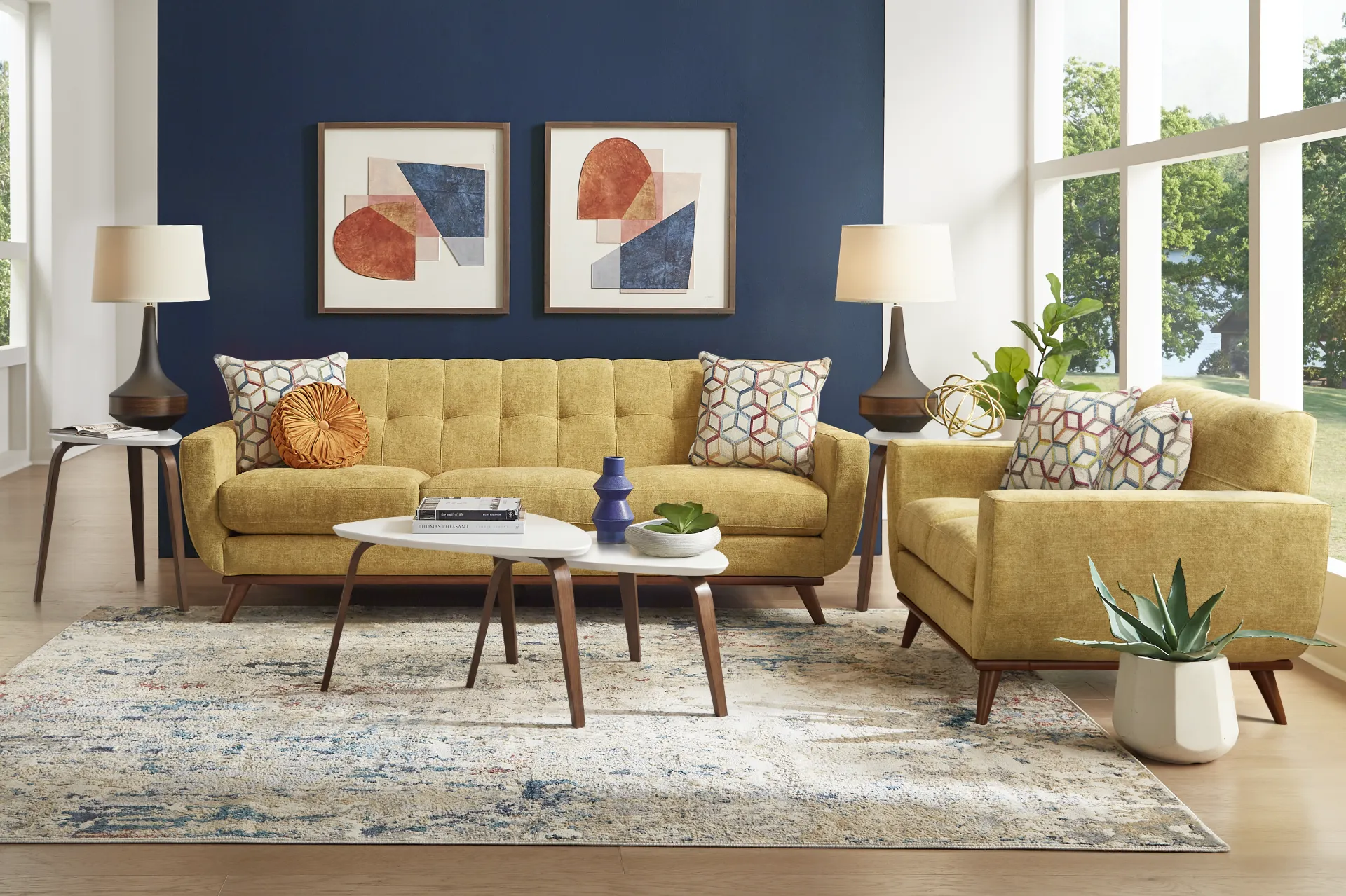 East Side Sunflower 7 Pc Living Room - Image 1