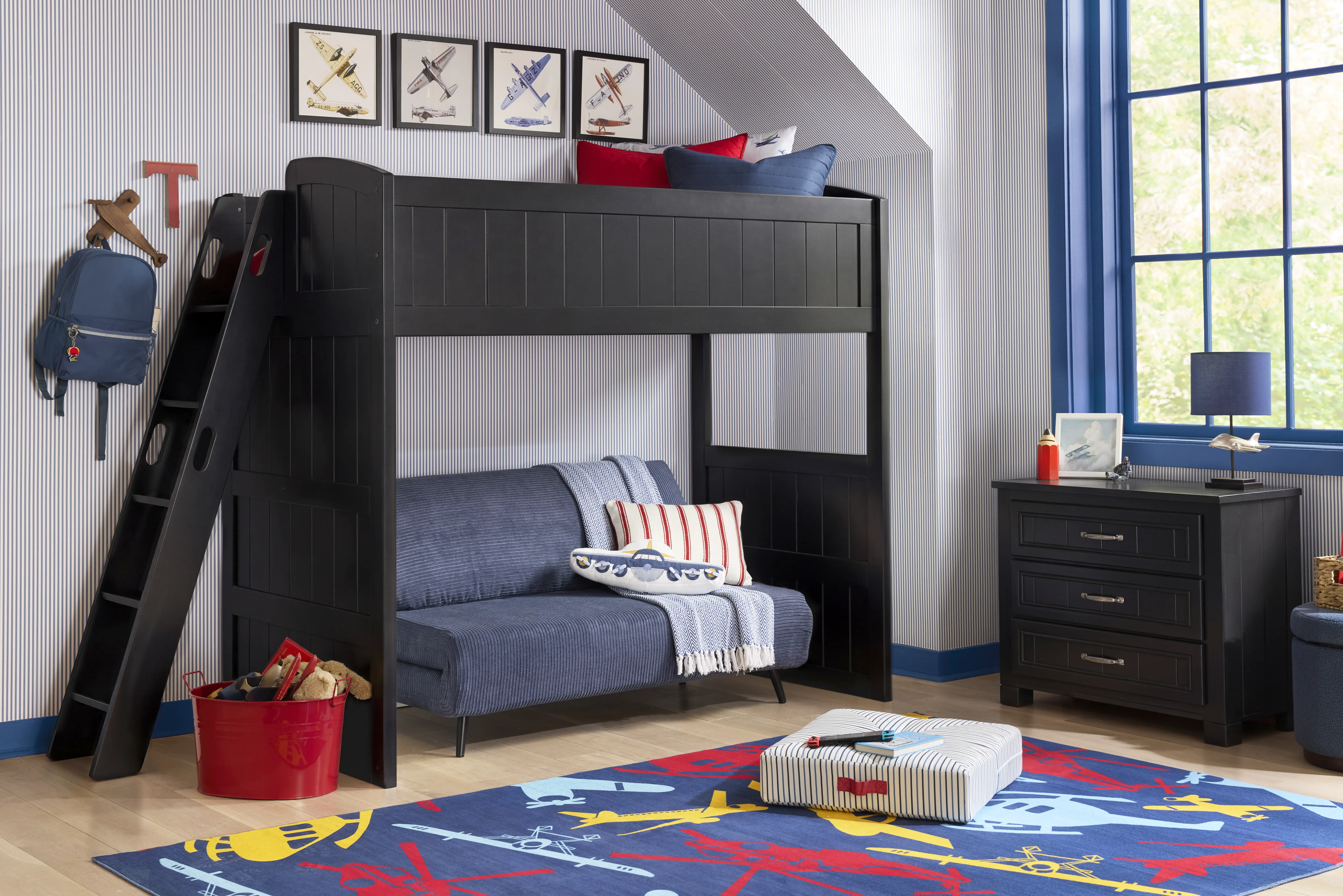 Kids Cottage Colors 2.0 Black Twin Loft - Thumbnail - Image 2