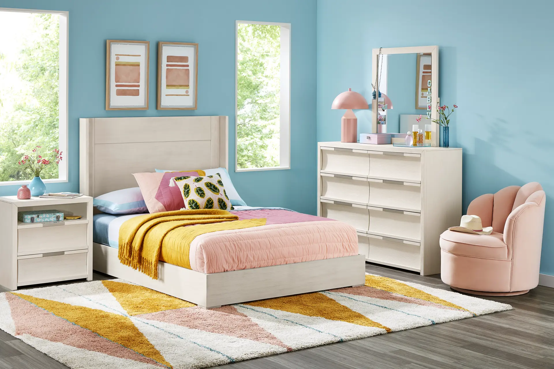 Kids Sierra Summit Linen Full Panel Bedroom