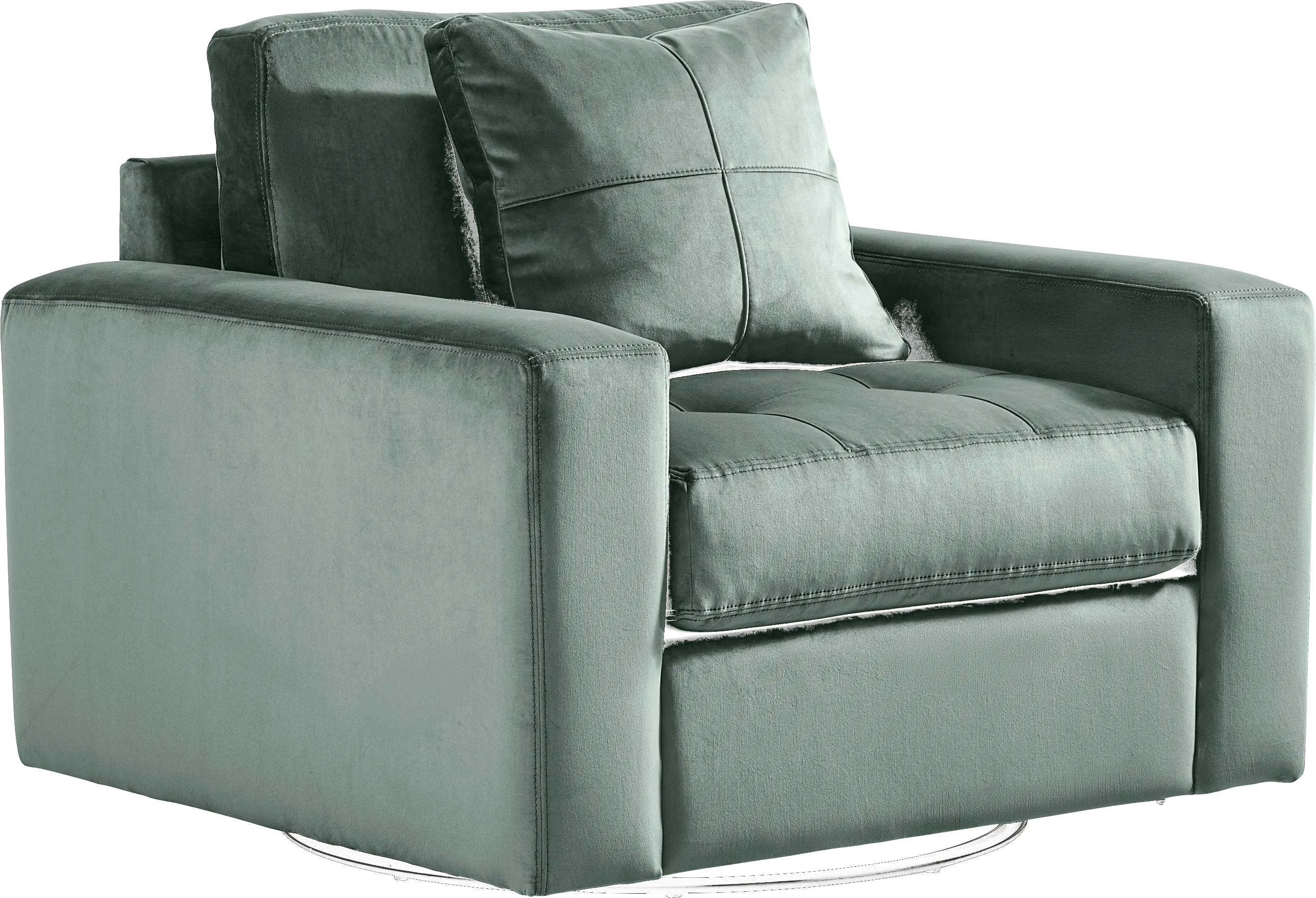 Filmore Evergreen Swivel Chair - Thumbnail - Image 1
