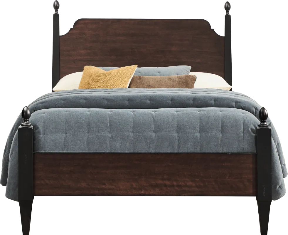 Northbrook Brown Cherry Queen Poster Bed
