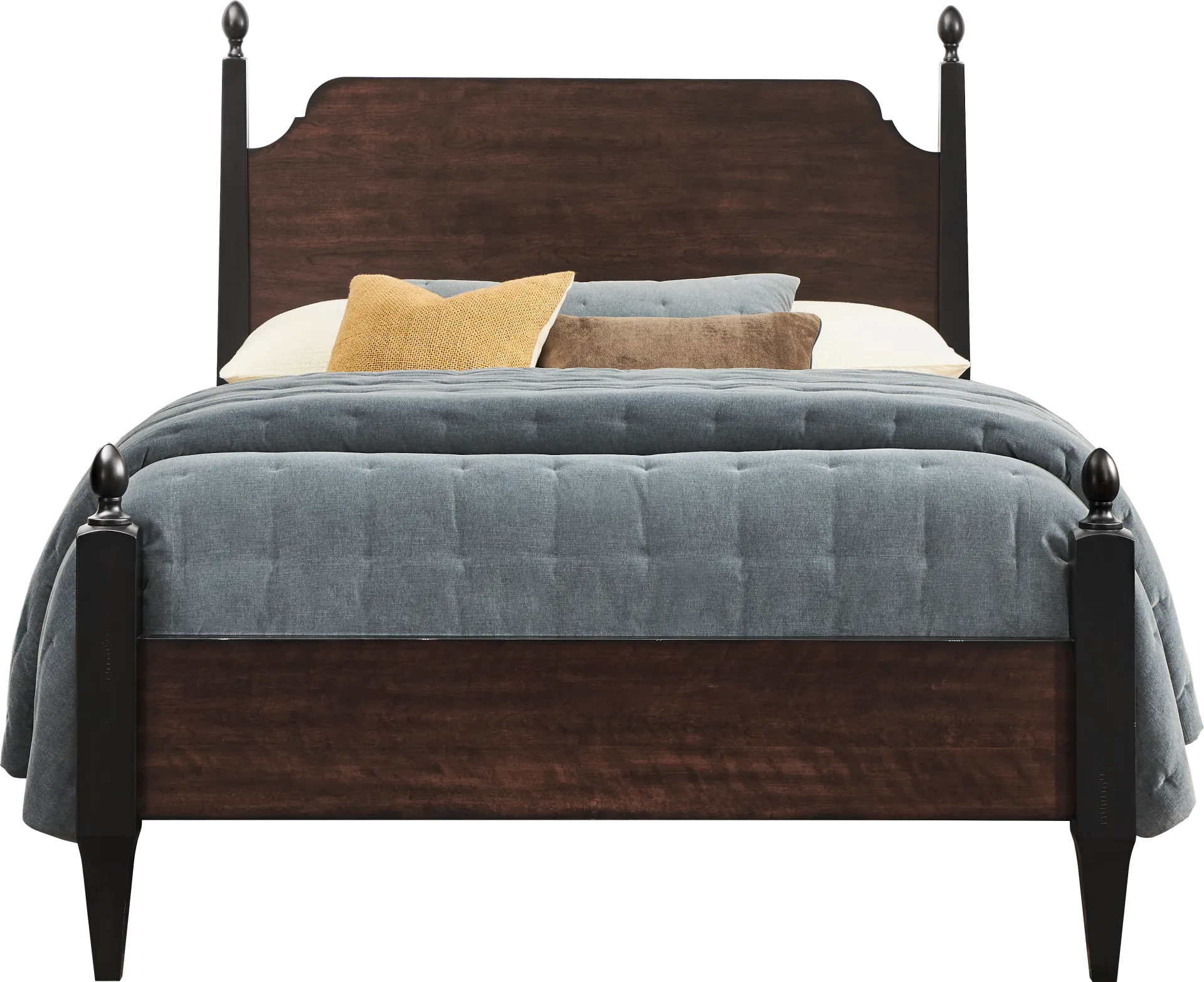 Northbrook Brown Cherry Queen Poster Bed - Image 1