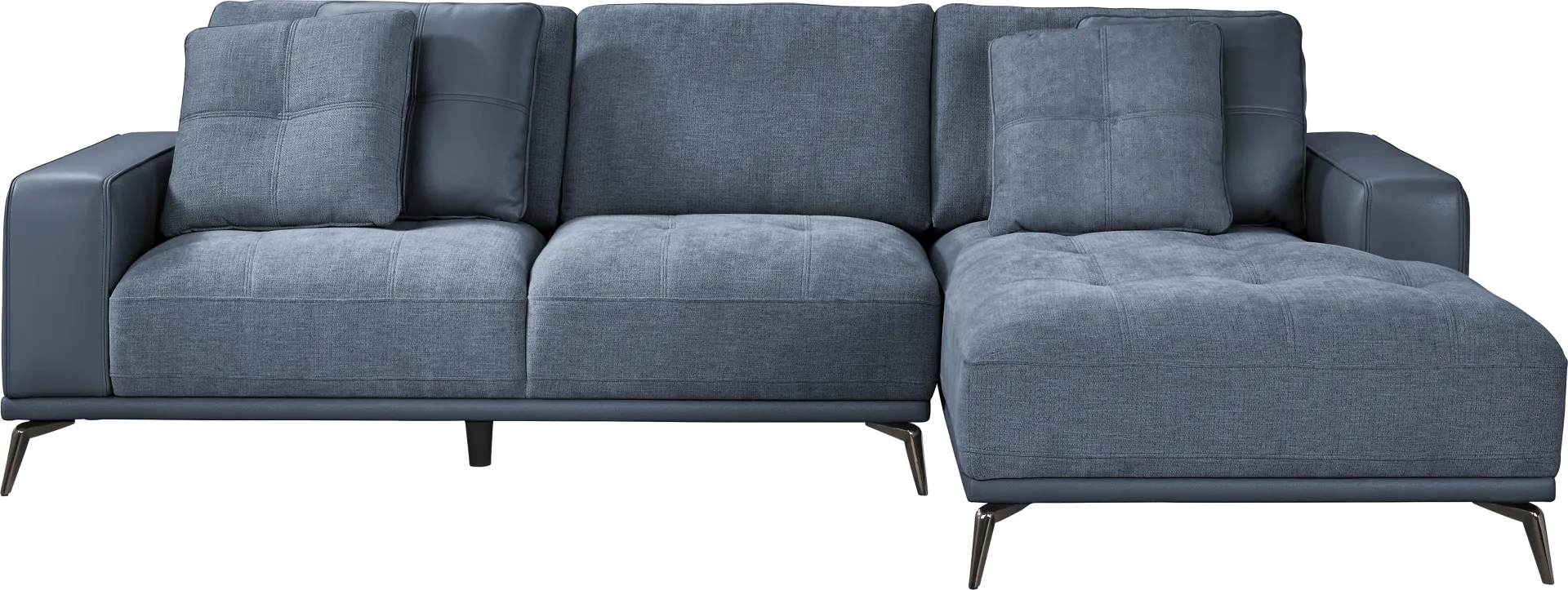 Valencia Blue 2 Pc Sectional - Image 1