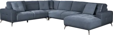 4 pc right arm chaise sectional
