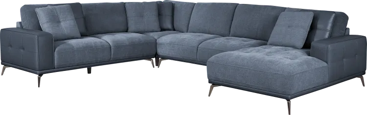 4 pc right arm chaise sectional