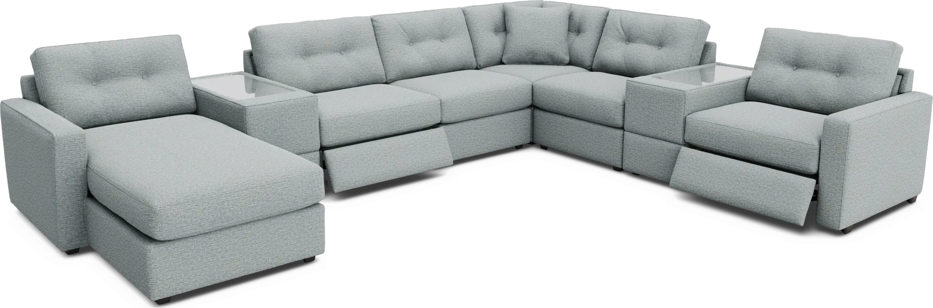 Spa 8 Pc Power Reclining ModularOne - Image 1