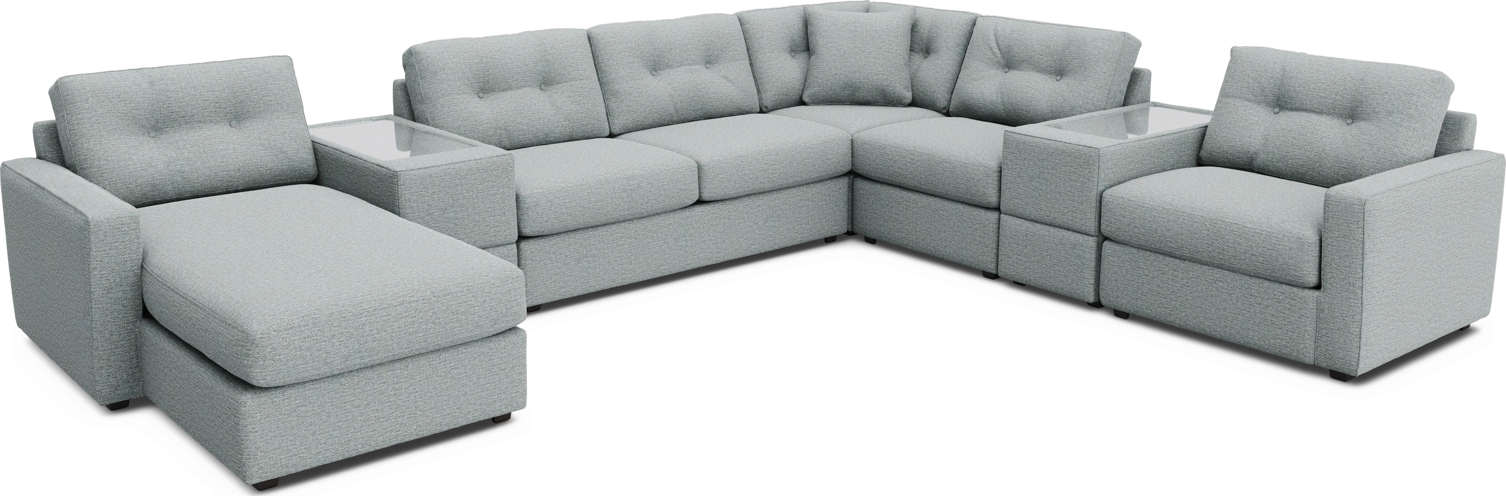 Spa 7 Pc ModularOne Gel Foam Sleeper - Thumbnail - Image 1