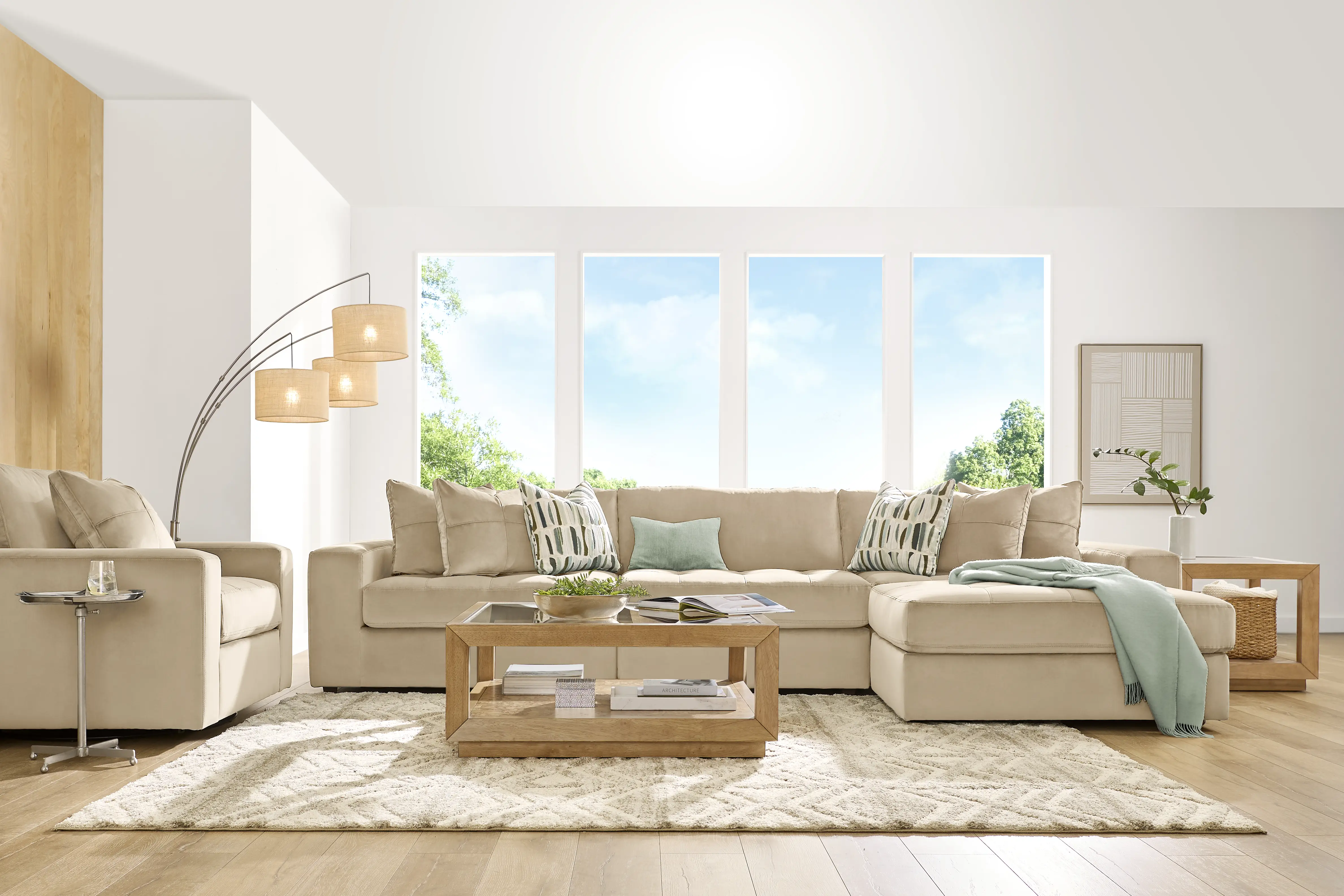 Filmore Sand 4 Pc Sectional - Thumbnail - Image 2