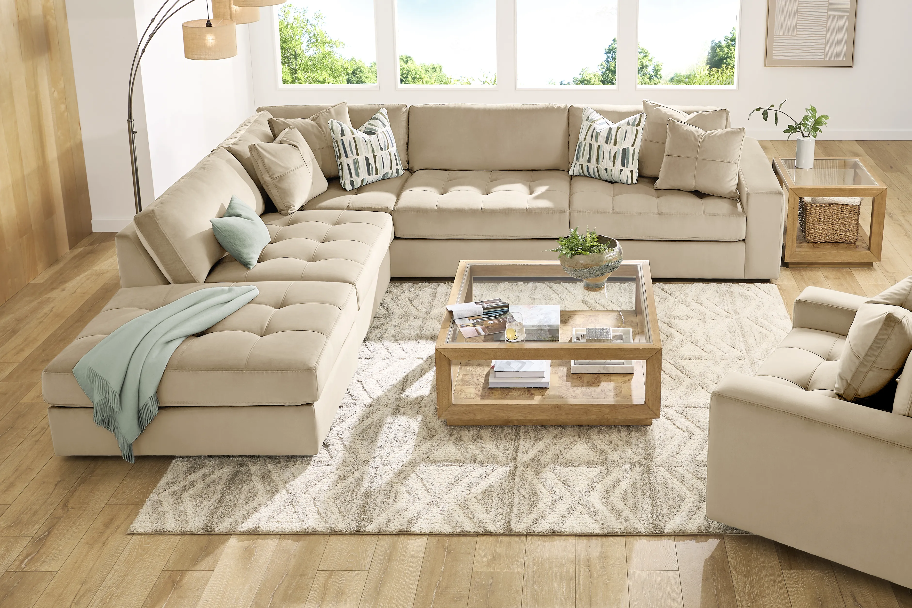 Filmore Sand 5 Pc Sectional - Thumbnail - Image 2