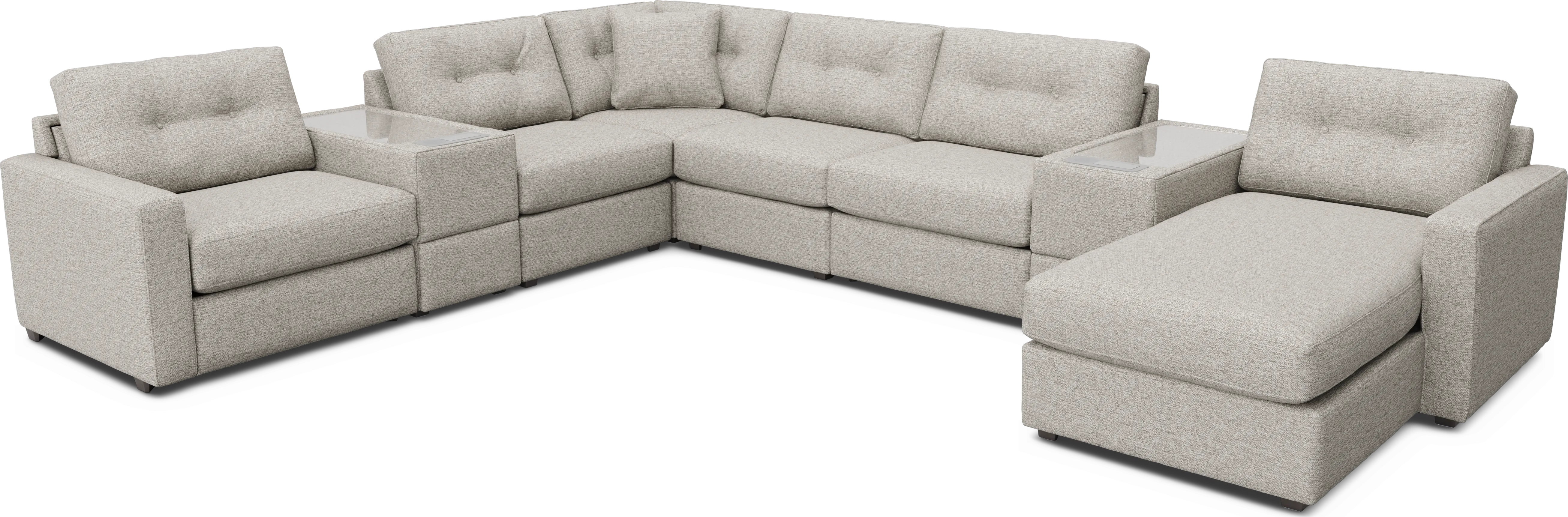 Pebble 8 Pc ModularOne with Media Consoles - Thumbnail - Image 1