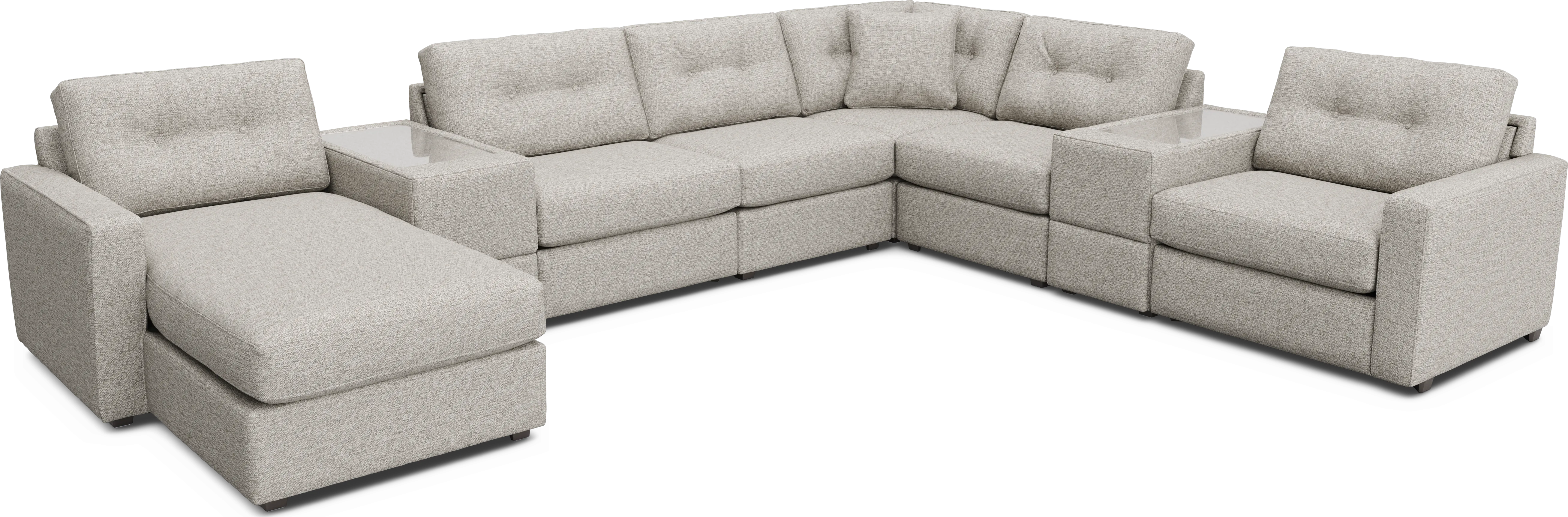 Pebble 8 Pc Power Reclining ModularOne - Thumbnail - Image 1