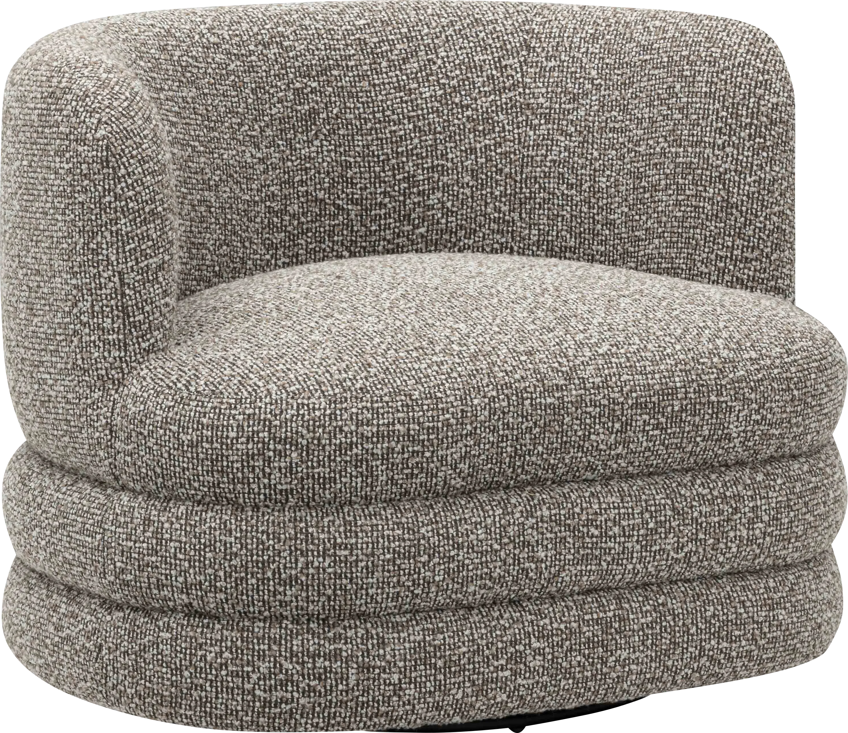 Paulo Gray Swivel Accent Chair - Thumbnail - Image 1