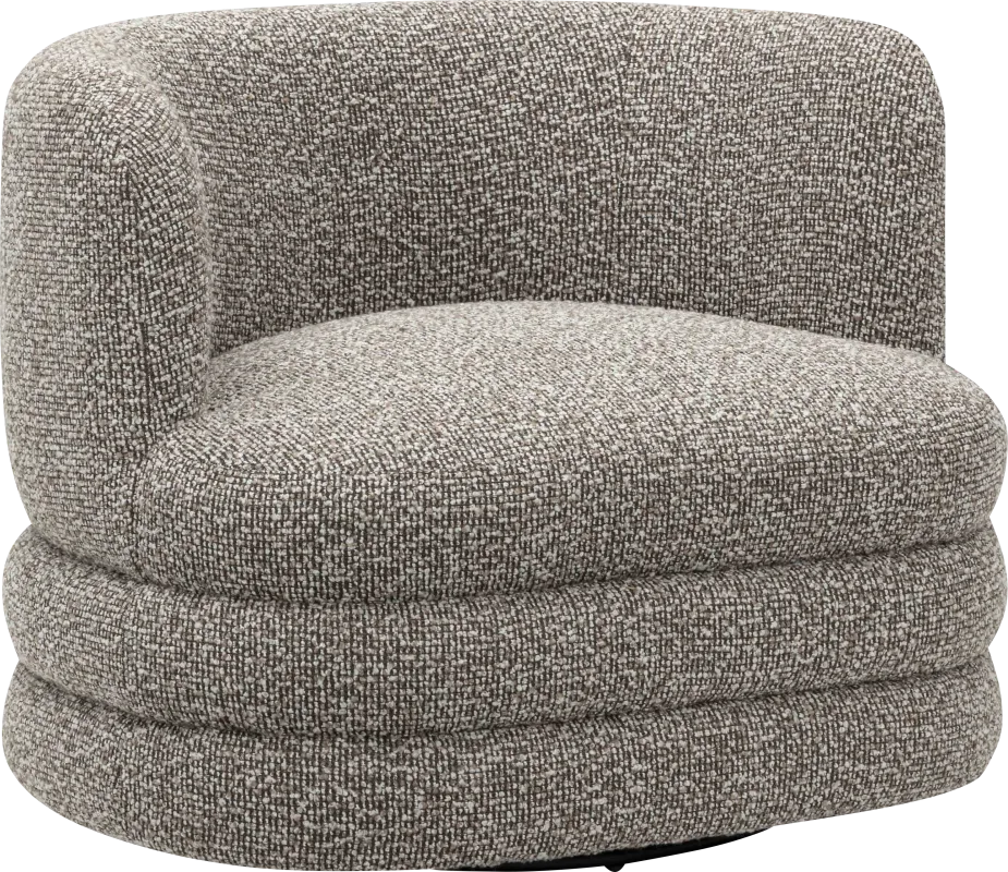 Paulo Gray Swivel Accent Chair