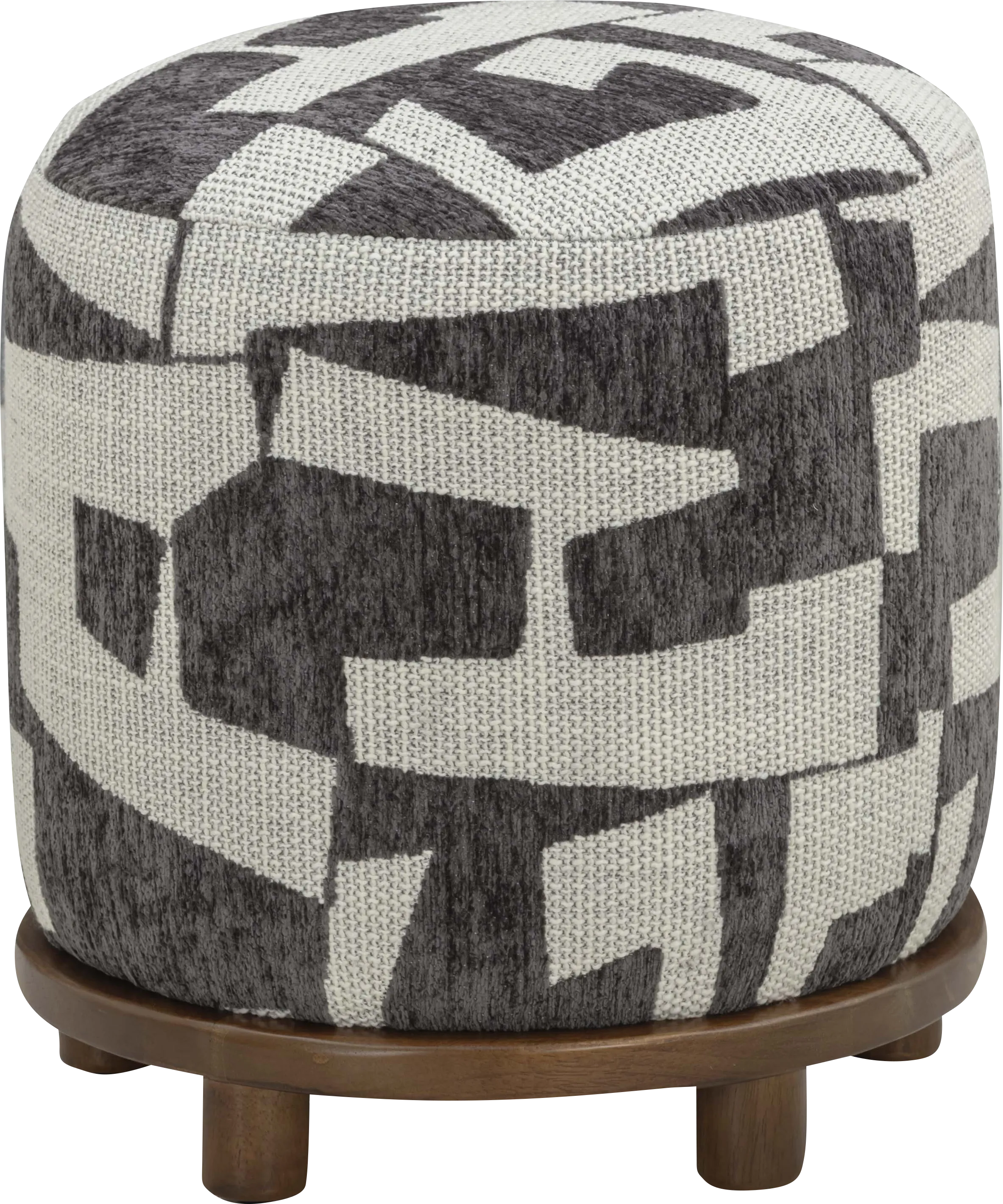 Keahi Black Pouf - Thumbnail - Image 1