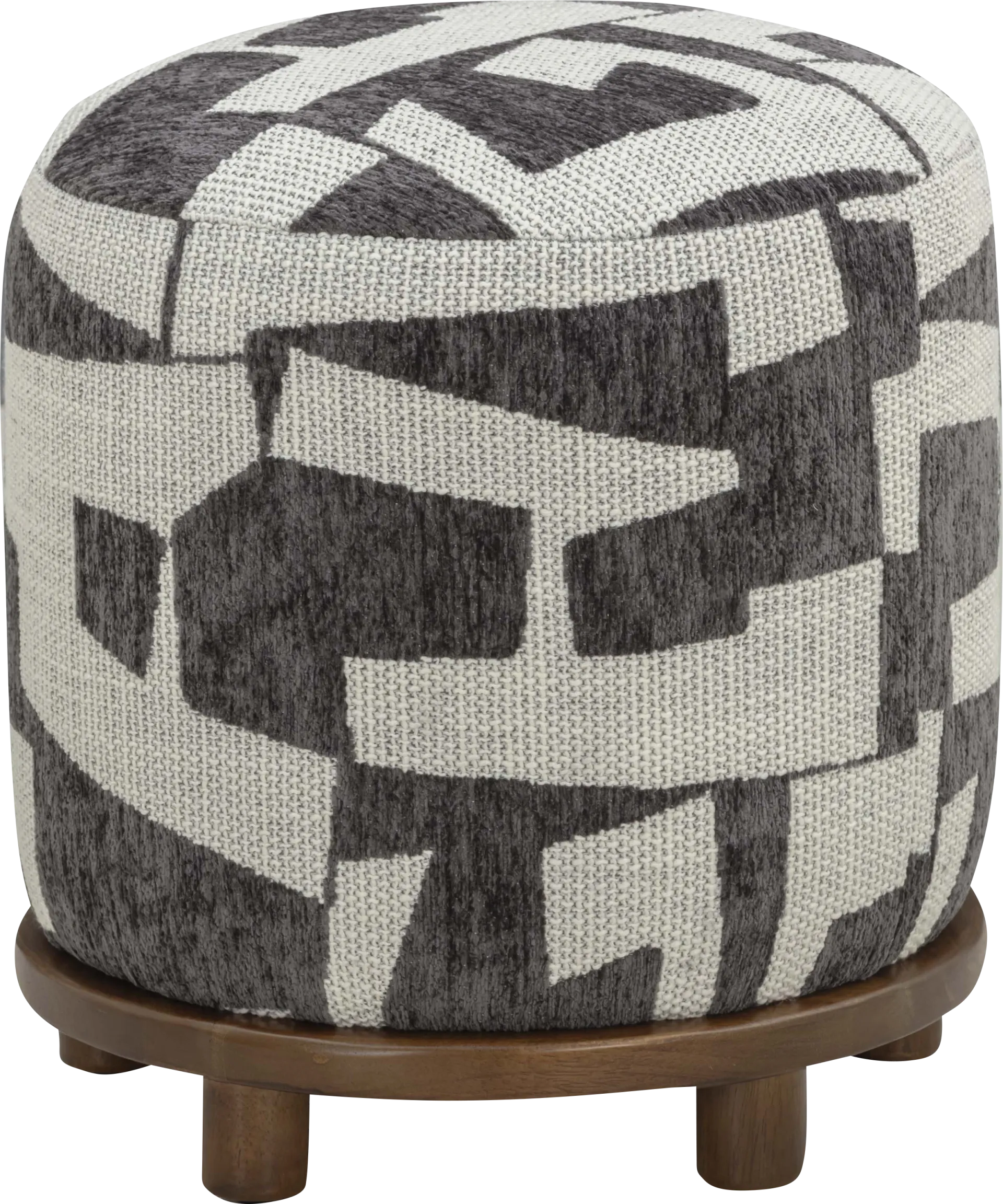 Keahi Black Pouf - Image 1