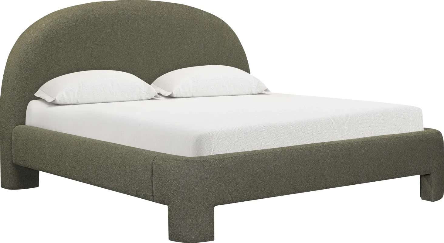 Debony Green King Bed