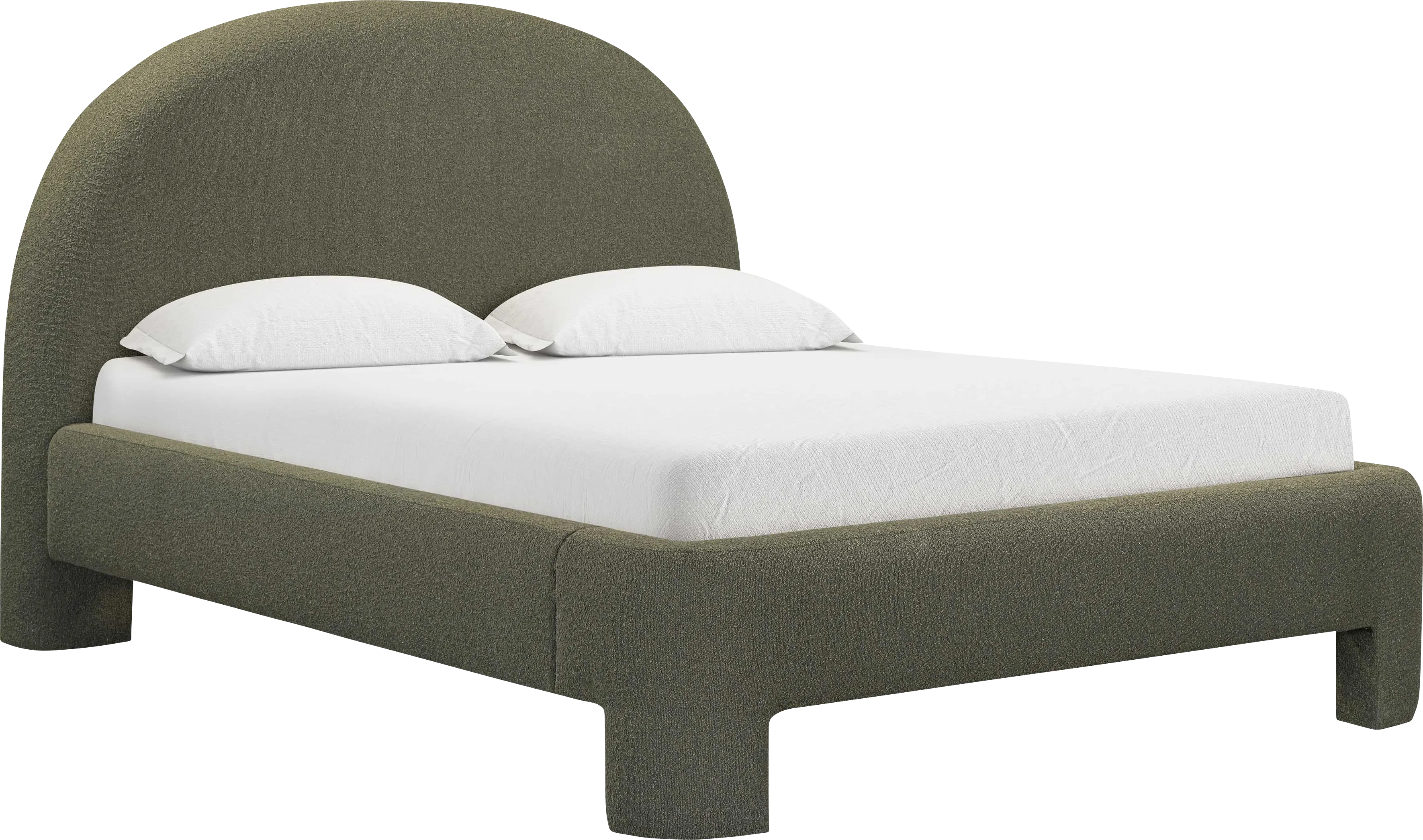 Debony Green Queen Bed - Thumbnail - Image 1