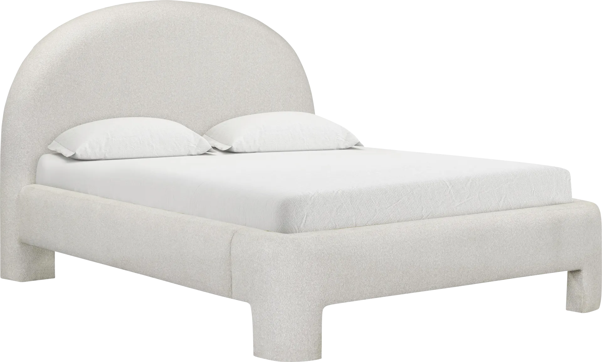 Debony Beige Queen Bed - Image 1