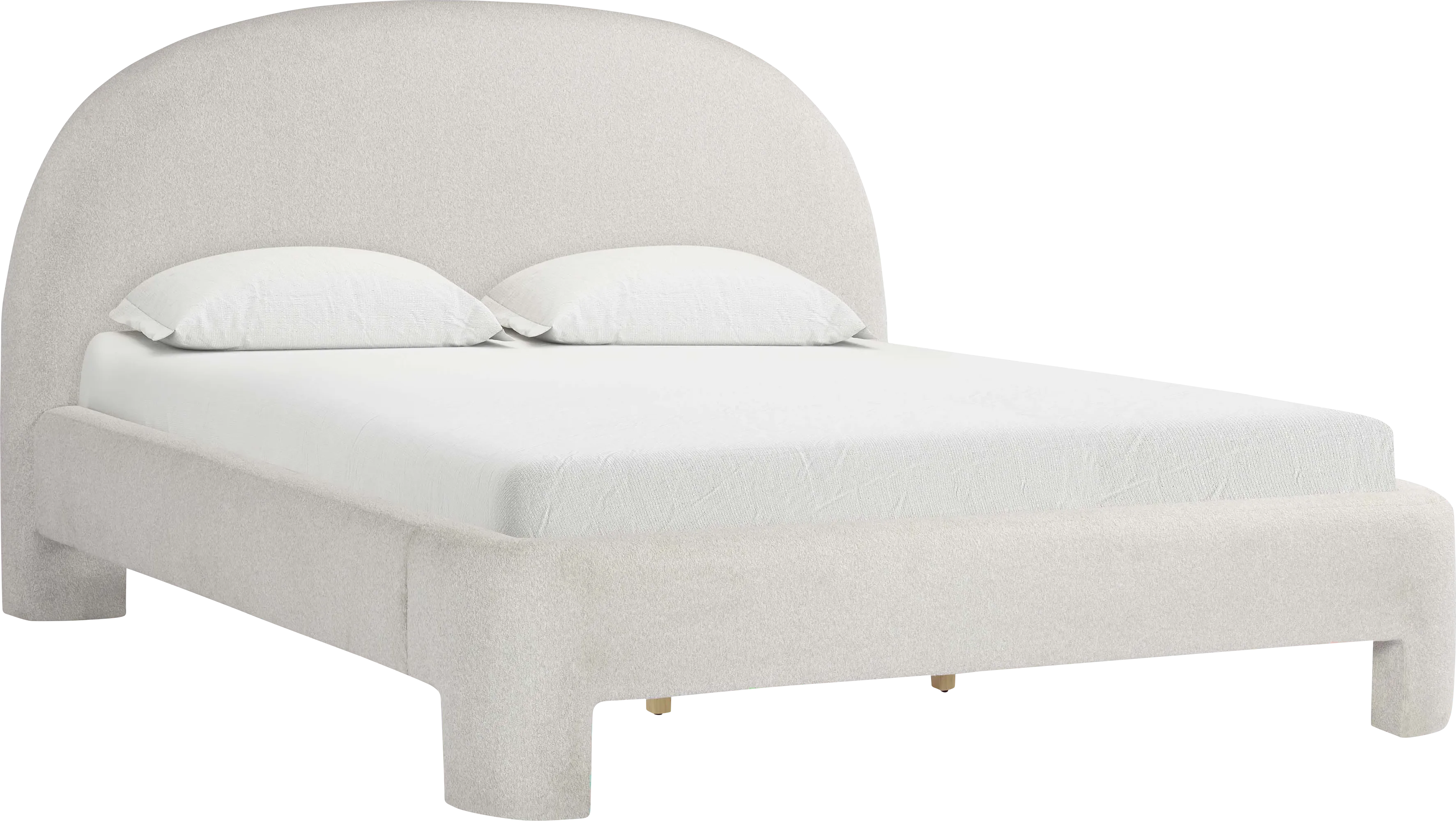 Debony Beige King Bed - Thumbnail - Image 1
