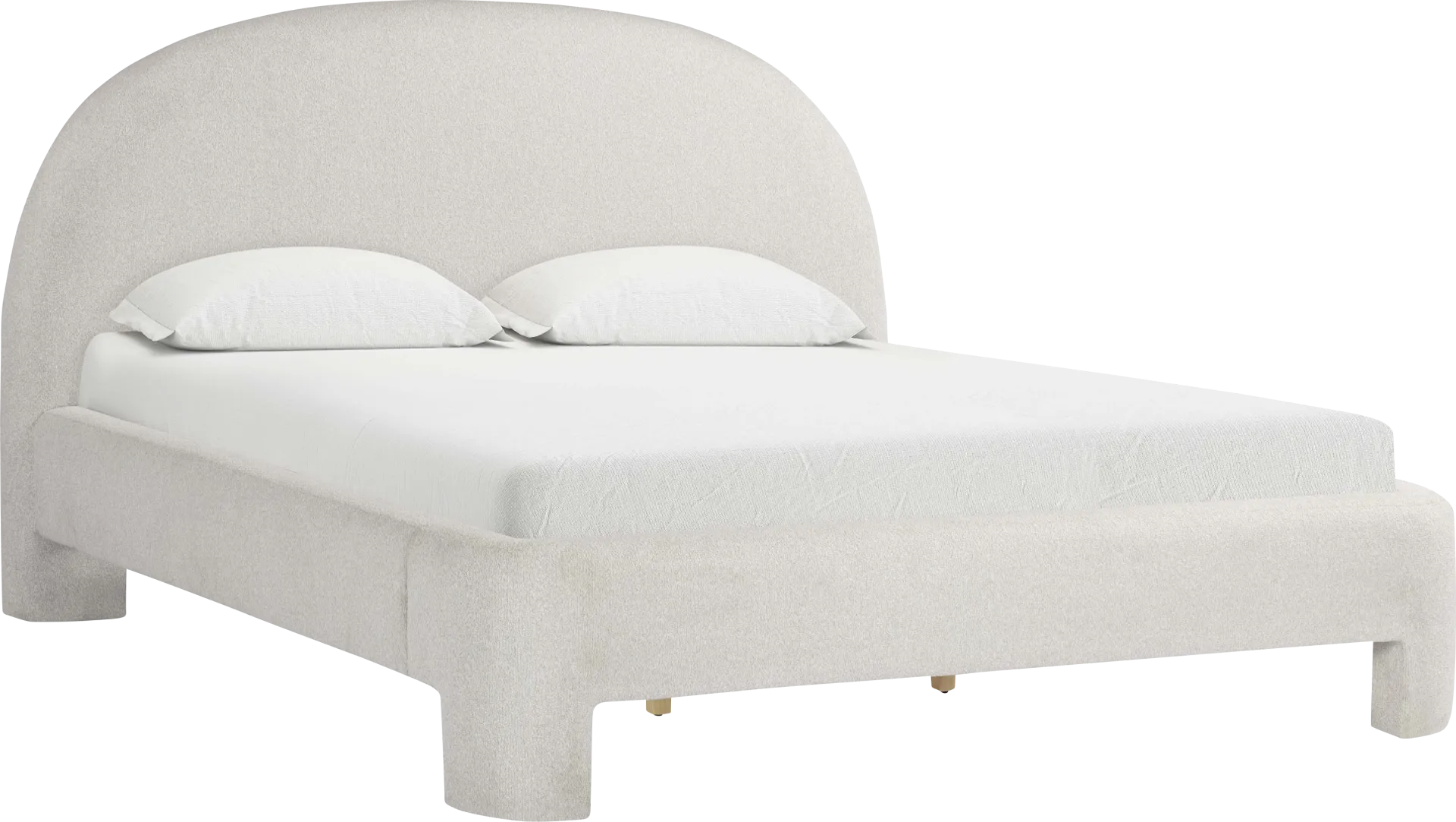 Debony Beige King Bed - Image 1