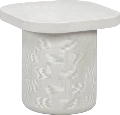 Carrina Off-White End Table