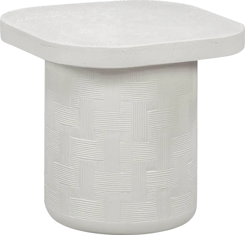 Carrina Off-White End Table