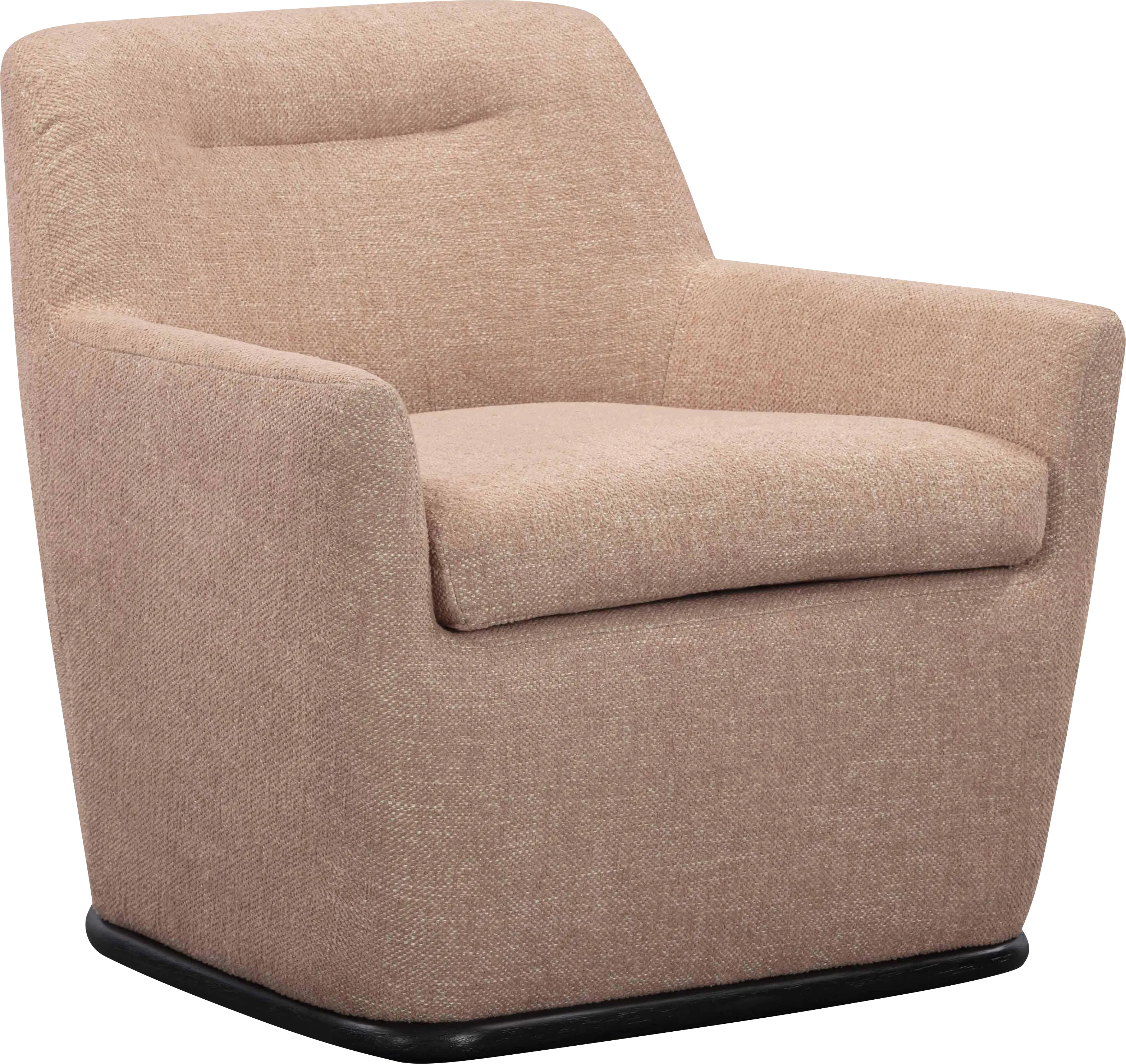 Sanbiens Peach Swivel Accent Chair - Thumbnail - Image 1